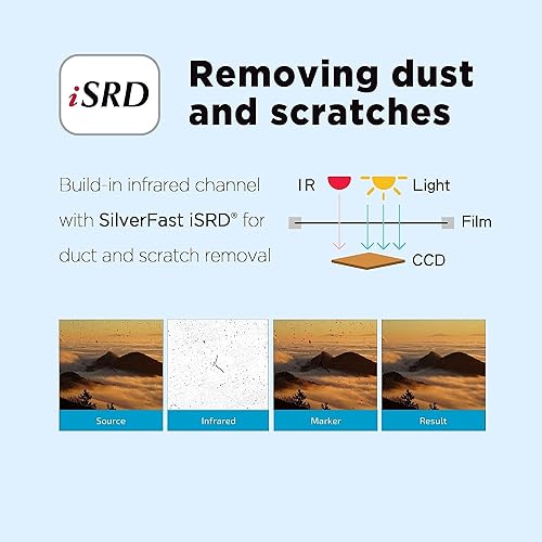 Miniatura 7 de Plustek OpticFilm 8200i Ai - Convertidor de escáner de película y diapositivas + kit de portaobjetos montados de 1.378 in + kit de rayas de película