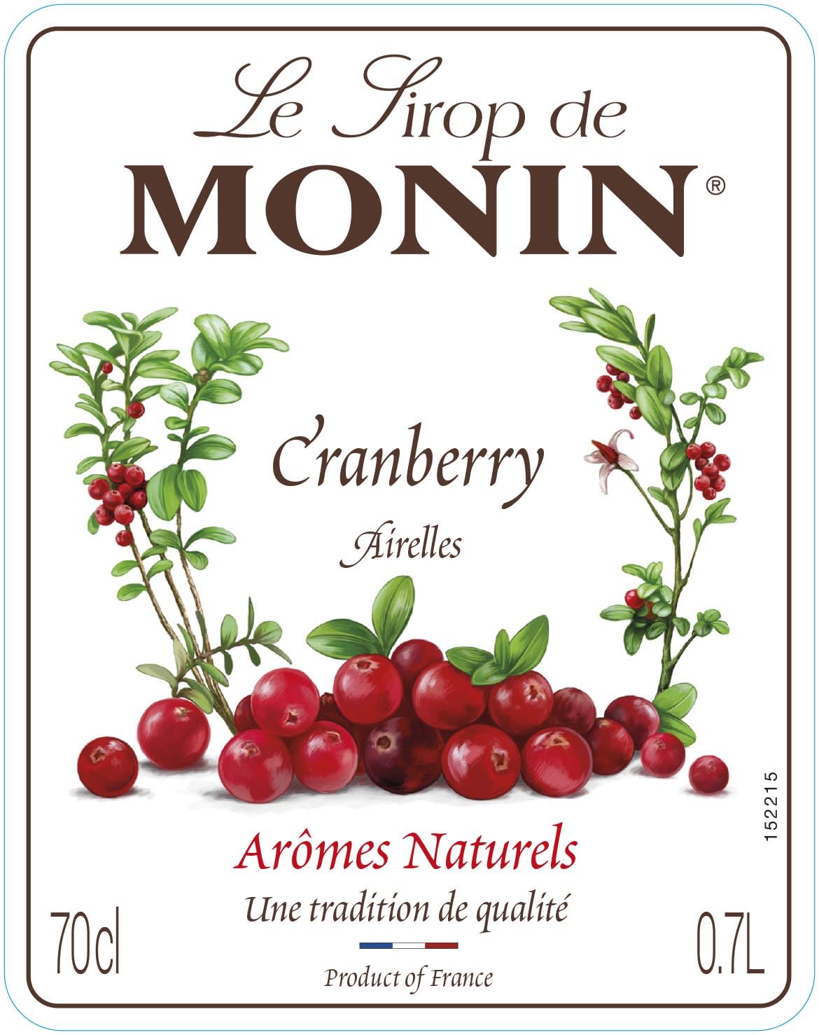 Amazon | MONIN(モナン) クランベリー シロップ 700ML 1本 | MONIN