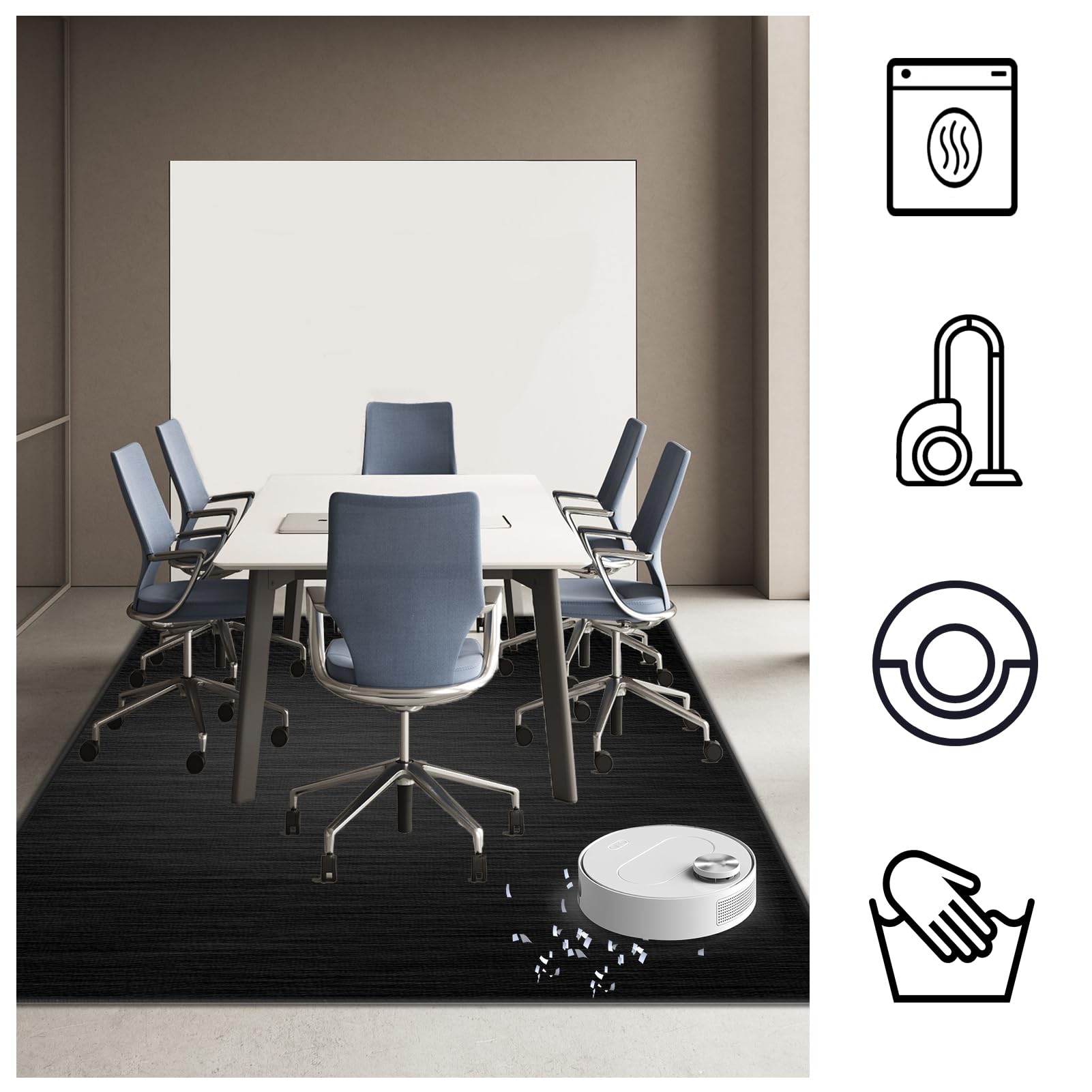 Protector Suelo Silla Ruedas Antideslizante 130 x 150 cm