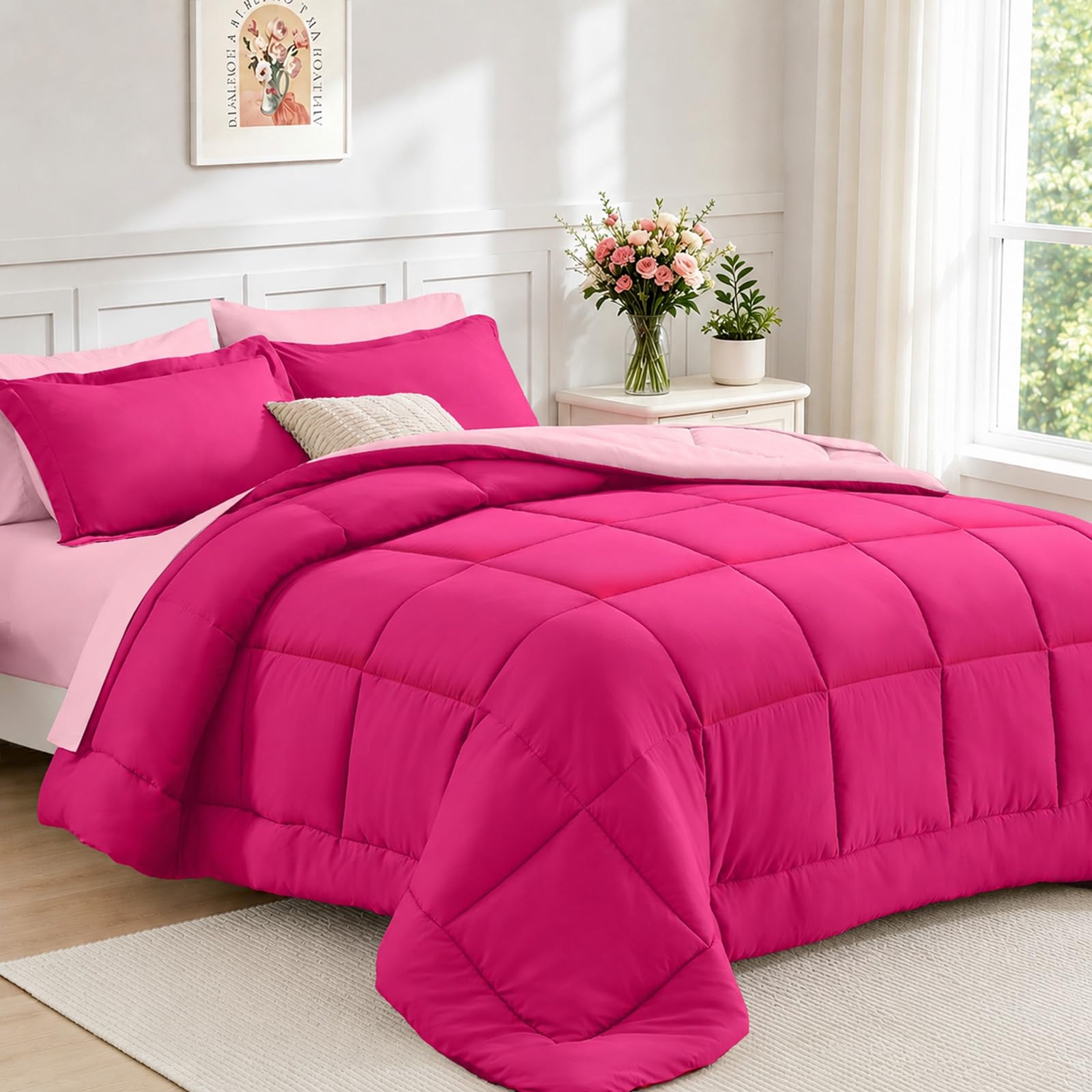FUANNA Queen Comforter Set 7-Piece