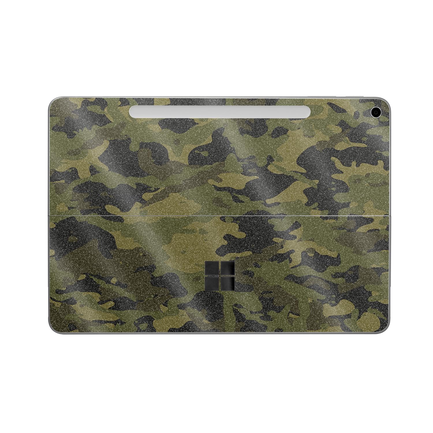 Glossy Glitter Tablet Skin Compatible with Microsoft Surface Pro 12" (2025) - Green Camouflage - Premium 3M Vinyl Protective Wrap Decal Cover - Easy to Apply | Crafted in The USA by MightySkins