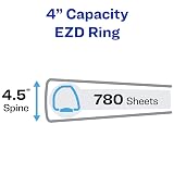 Avery® Durable 3 Ring Binder, 4" EZD® Rings, 1 Black Binder – view 2