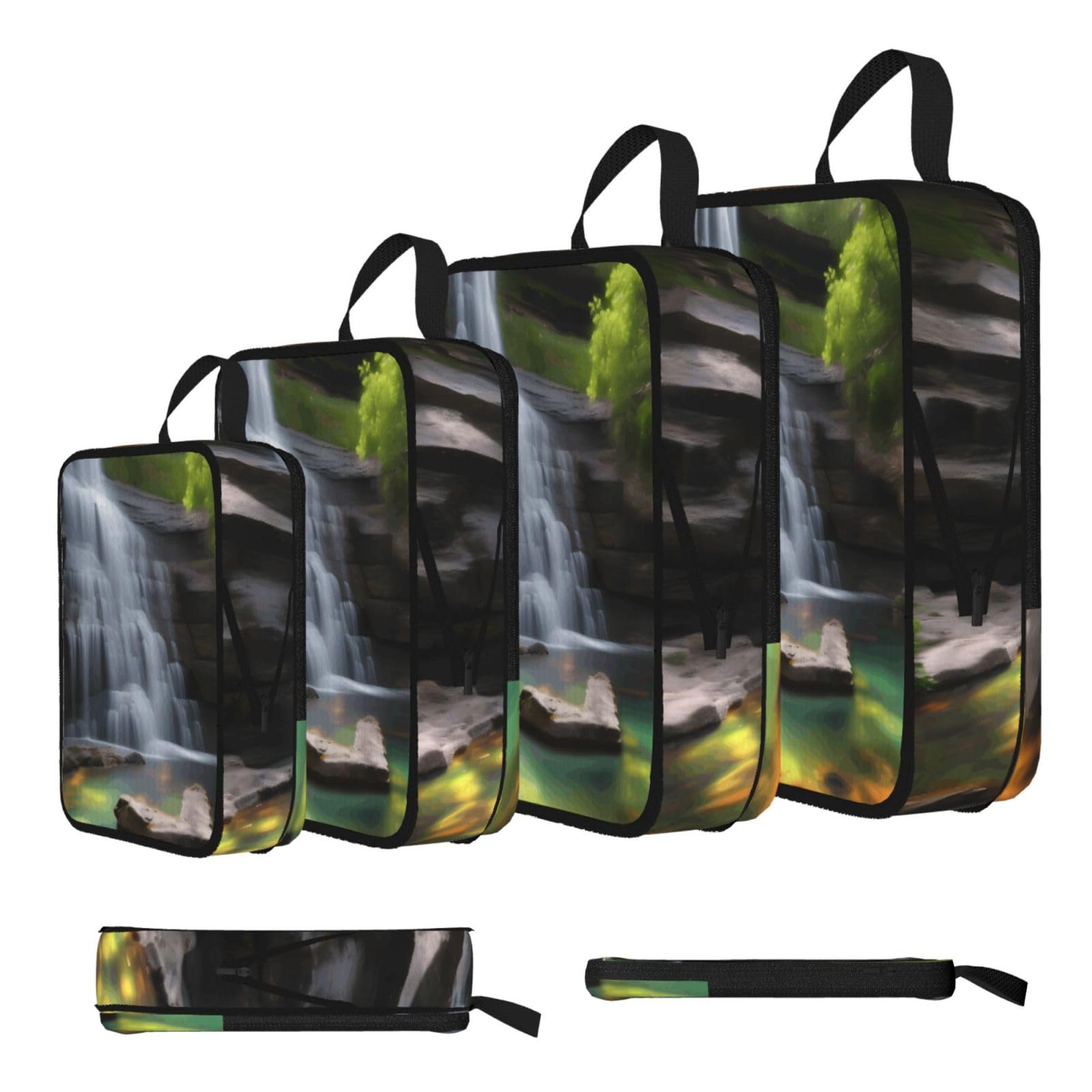 Waterfall Views Compression Packing Cubes 4 Piece Set