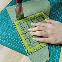 Vista 5 de UOOU Paquete de 4 reglas de acolchado, regla de acolchado (4.5 x 4.5 pulgadas, 6 x 6 pulgadas, 9.5 x 9.5 pulgadas, 12.5 x 12.5 pulgadas), regla