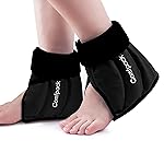 Comfpack Ankle Ice Pack Wrap Heel Ice Pack for Pain Relief, Hot Cold Therapy Cold Pack for Plantar Fasciitis, Achilles Tendonitis, Ankle Sprain, Foot Pain, 2Packs