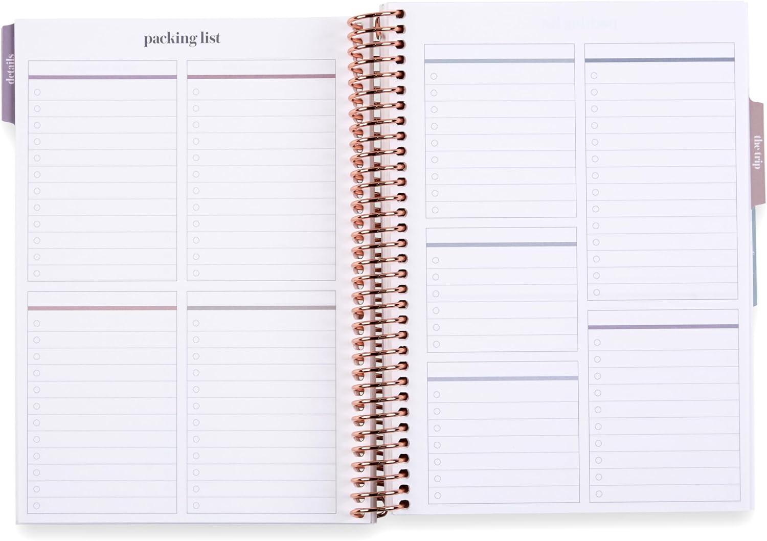 Erin Condren A5 Travel Journal Vacation Planner