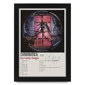 AllStarMedia Lady Gaga Chromatica Album Cover Signed Poster