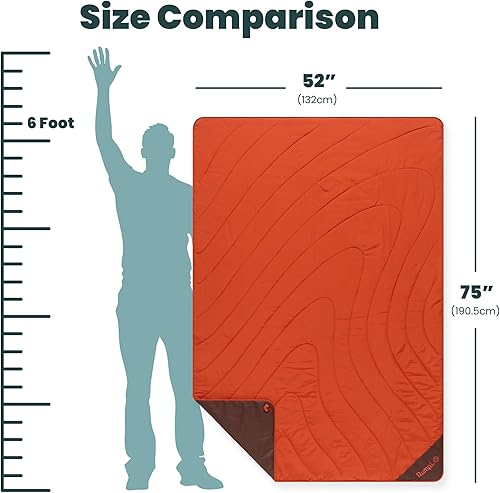 Miniatura 7 de Rumpl Overland Mat  Impermeable, cubierta acolchada y manta, Sedona