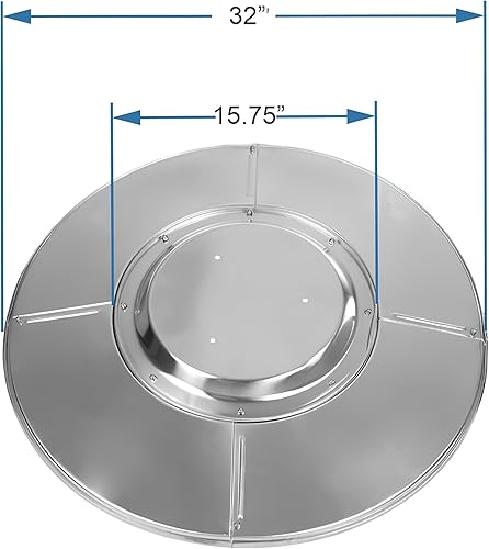 Miniatura 4 de Fire Sense 61956 Calentador de patio de alta calidad resistente a la intemperie de aluminio y a prueba de polvo, reflector de rango extendido de