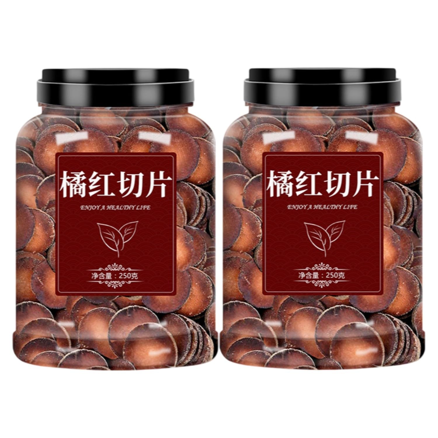 【主图款】【大罐】【2罐】橘红切片（250g*2) Premium Natural china herbal tea Loose Leaf Tea,Chinese Tea, Sulfur Free,Flower tea,dark tea,loose tea Sweet Fresh