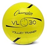 Training Volleyball, Size 10, Indoor and Outdoor, with Soft, Hand-Sewn Nylon Panels - Large, Lightweight Volleyballs for Practicing, Recreation - Premium Volleyball Equipment and Gear