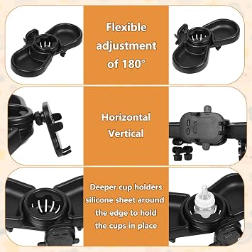 Universal Stroller Snack Tray, Baby Stroller Tray Attachment