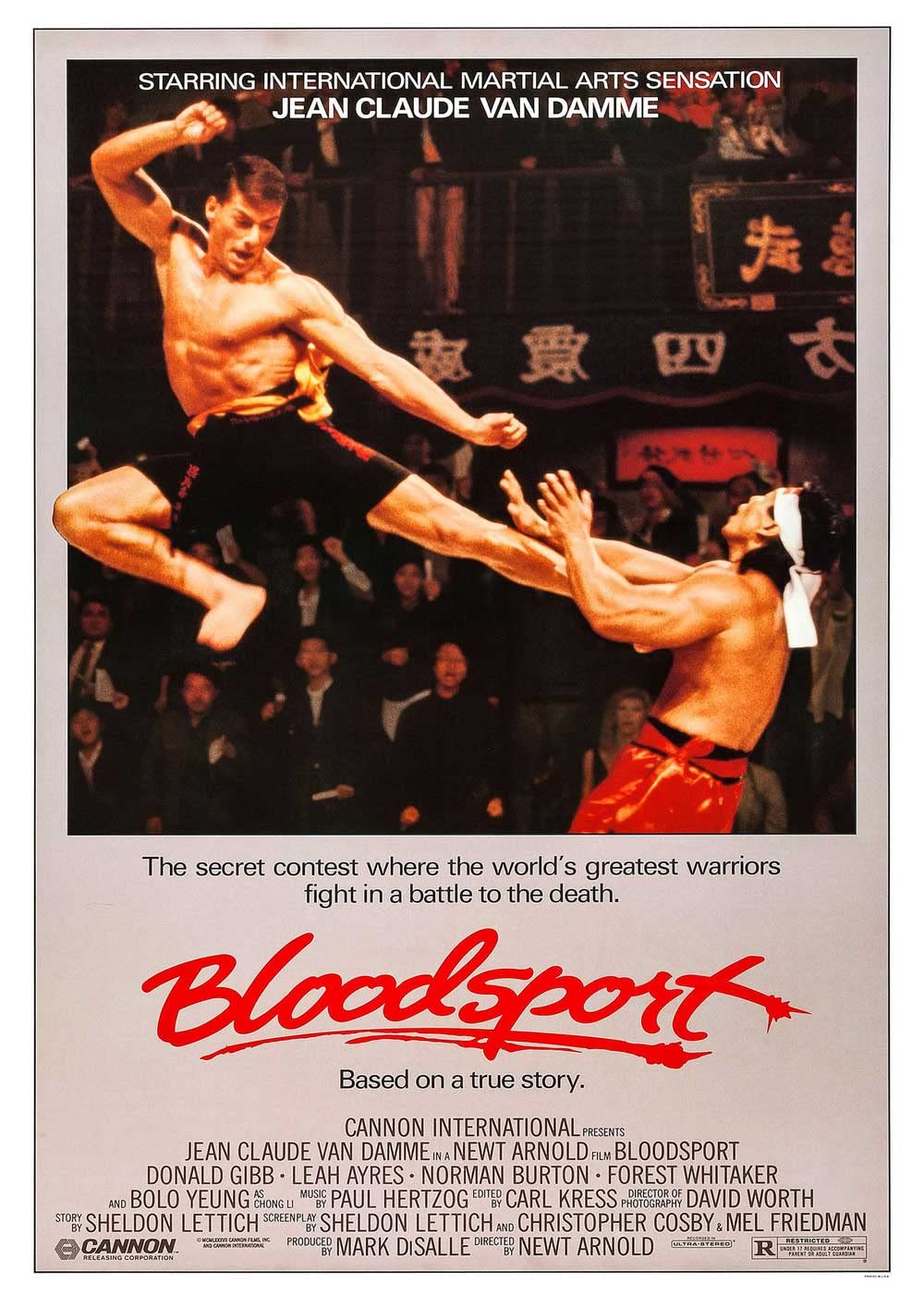 OMG Printing Bloodsport Jean Claude Van Damme Poster/Print/Picture Satin  Photo Paper A3-297mm x 420mm