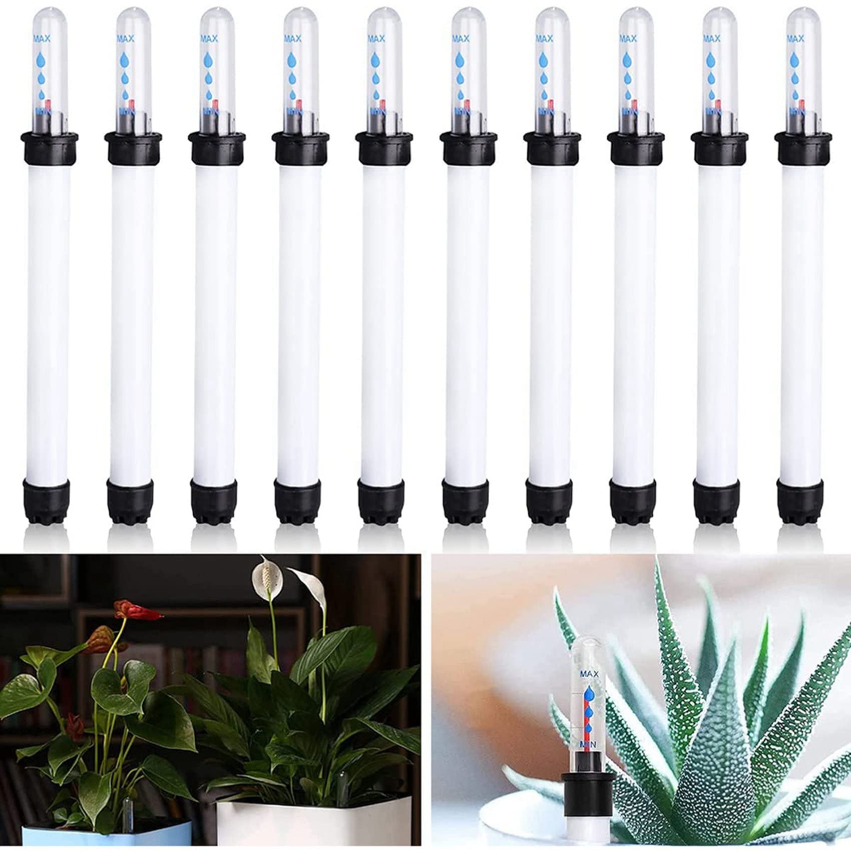 VENOAL 100 StüCk Boden Feuchte MessgeräT 20Cm Pflanzen Wasserstand Anzeiger Wasser Stand Anzeiger Boden Feuchte MessgeräT Sensor