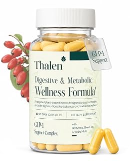 THALEN GLP-1 Supplement Weight Loss for Women & Men – Berberine, Yerba Mate & Ceylon Cinnamon for Appetite Control & Metabolic Support – 60 Vegan Capsules - Amazon product rated Grade A