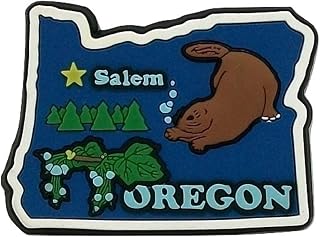 Oregon Salem Multi Color Fridge Magnet
