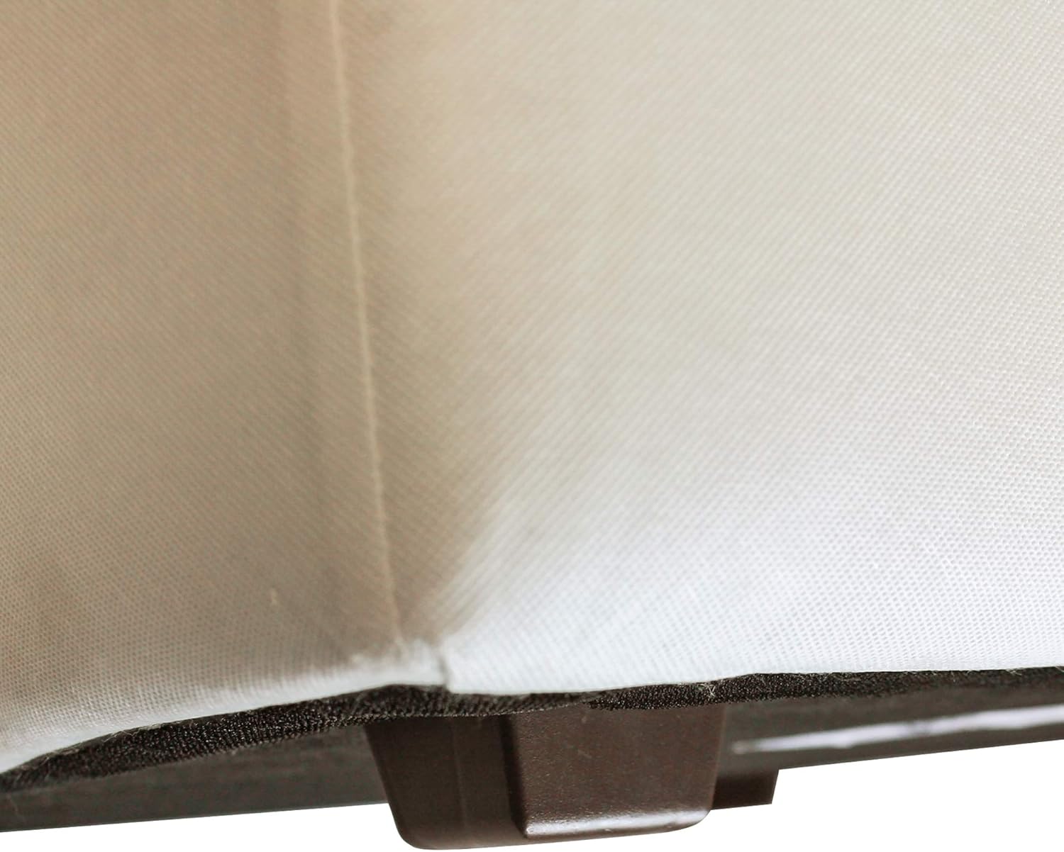 Howard Elliott Universal Round Ottoman with Cover, Multipurpose Padded Side table, Footstool & Seating Circular Ottoman Footrest for Living Room, Office and Bedroom, 36 Inch, Skirted Natural Prairie