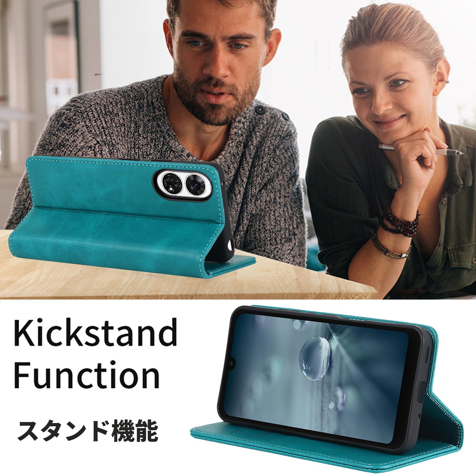 Amazon.co.jp: ZTE あんしんファミリースマホ ケース 手帳型