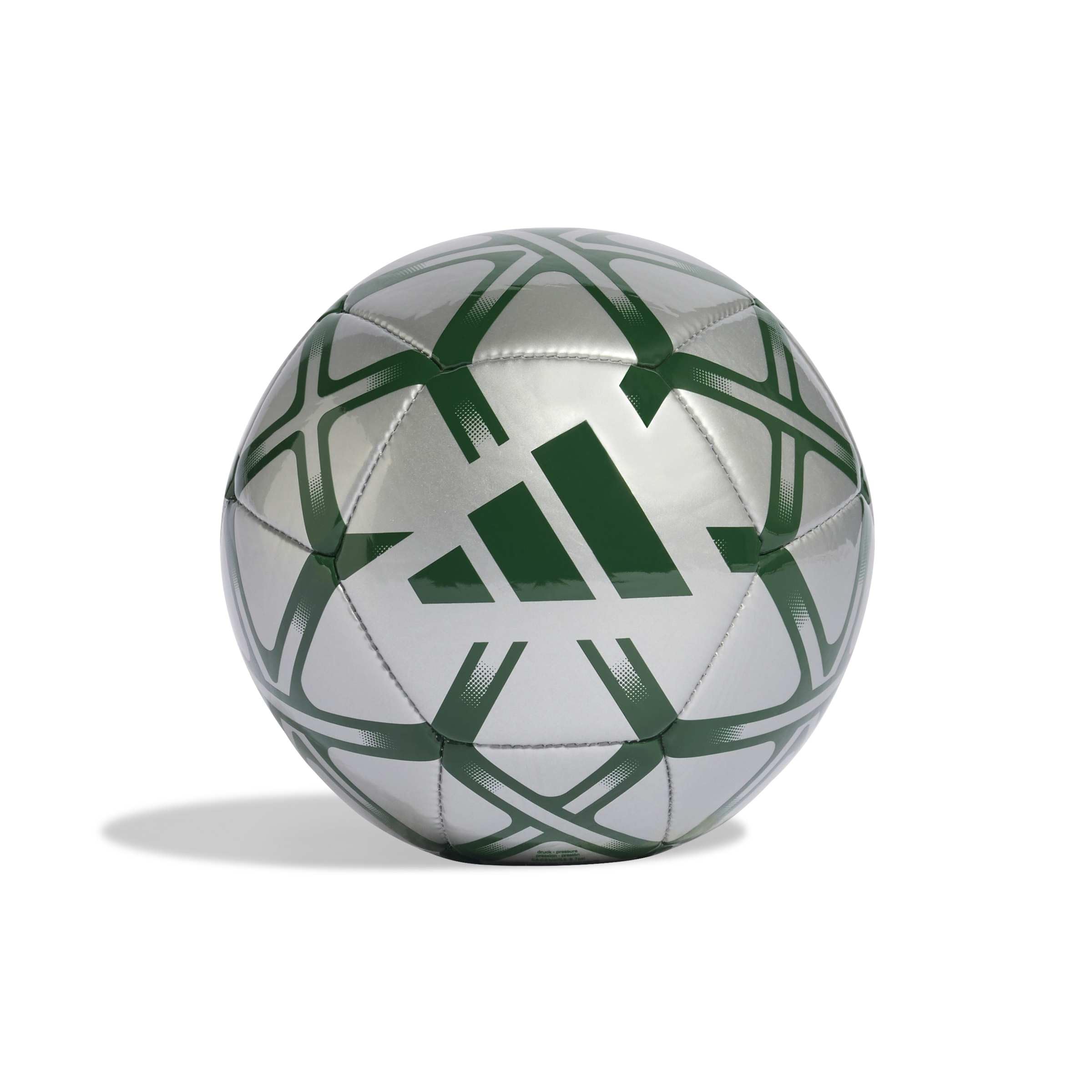 adidas Unisex Starlancer Mini Ball Recreation Ball, silver met./green, 0