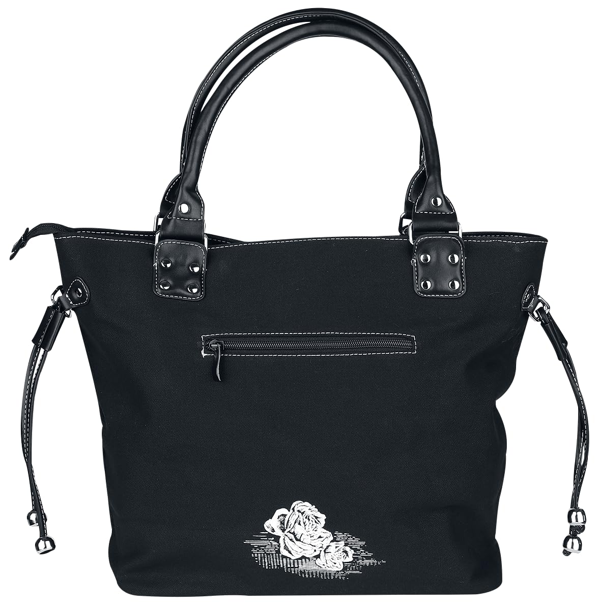 Banned Alternative Back In Black - Bolso de mano para mujer, color negro
