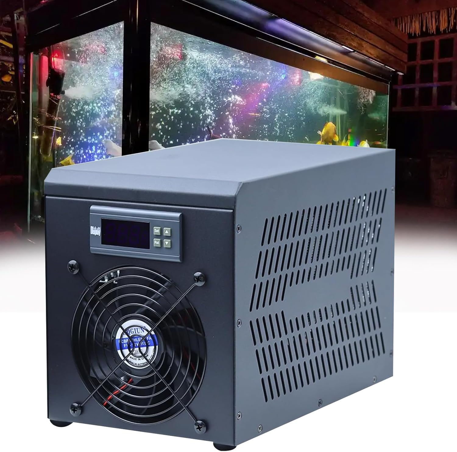 Aquarium Water Chiller, 10-40℃ Constant Temperature Device Sustainable, 60L Fish Tank Cooler Heater System, for Beginners DIY Use(Heater and Cooler), for Reef Coral Shrimp Plants