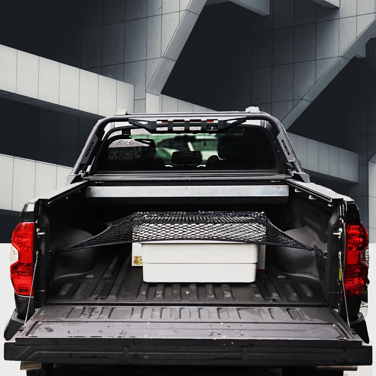 Rete Bagagliaio Auto, Rete Portaoggetti Auto, Accessori Camion, Rete Portabagagli per Auto Altamente Elastica, per Rimorchi di Pick-Up SUV, Estensibile Fino a 2,2-2,4 M