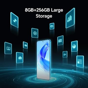 HONOR 90 Lite Smartphone 5G, 8GB+256GB, Pantalla de 6,7 90Hz, Triple Cámara Trasera de 100MP, Batería de Alta Capacidad de 4500mAh, Android 13, Dual SIM