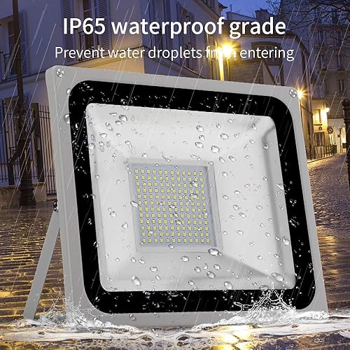 Miniatura 6 de AILIB - Luces de inundación LED para exteriores de 20 W, IP65 impermeables, luz blanca diurna de 6000 K, luces de seguridad superbrillantes,