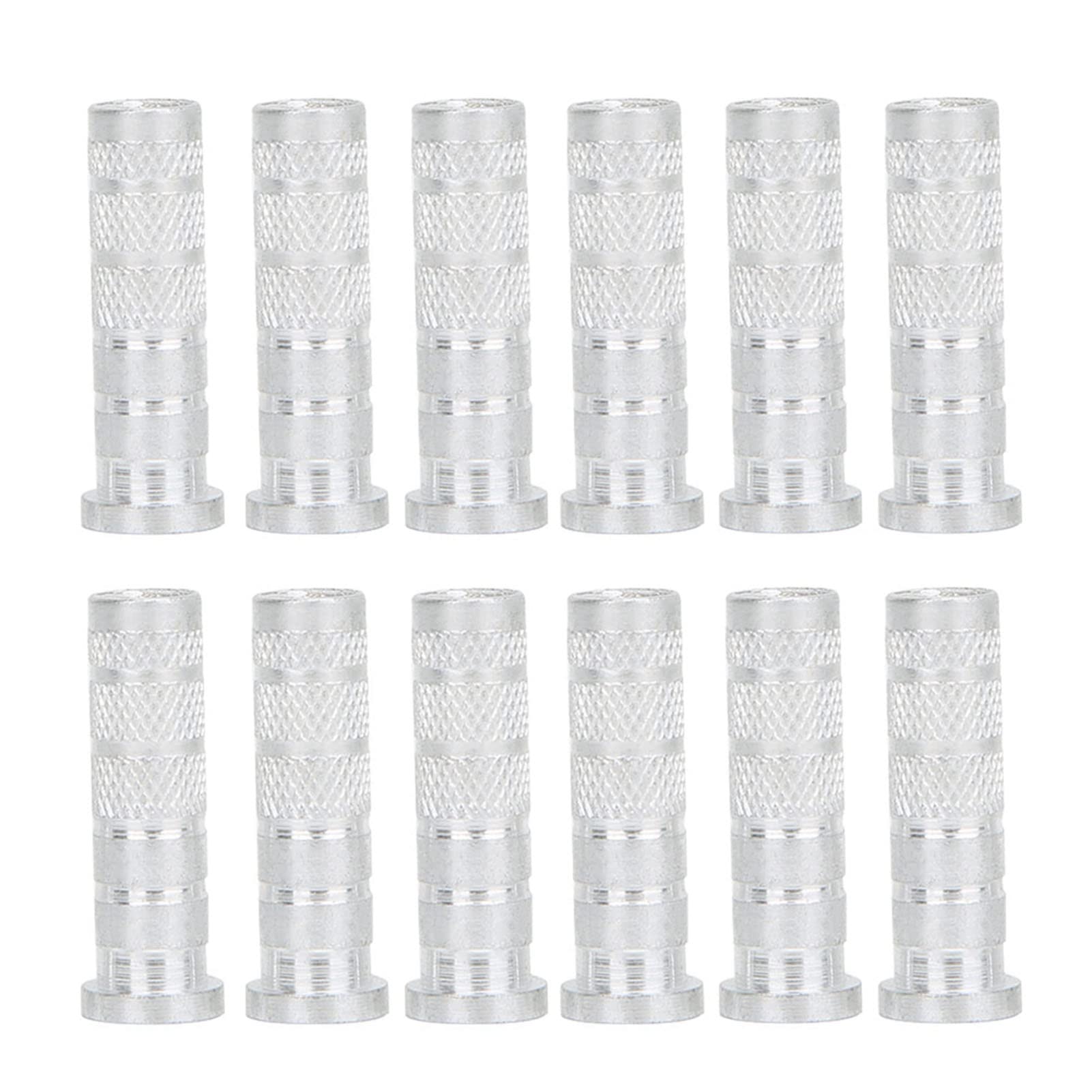 Cocoarm Lot de 12 flèches en aluminium pour tir à l'arc - Inserts de flèches en aluminium - Base légère de 6,2 mm de diamètre - Pointe de flèche - Entraînement du tir à l'arc