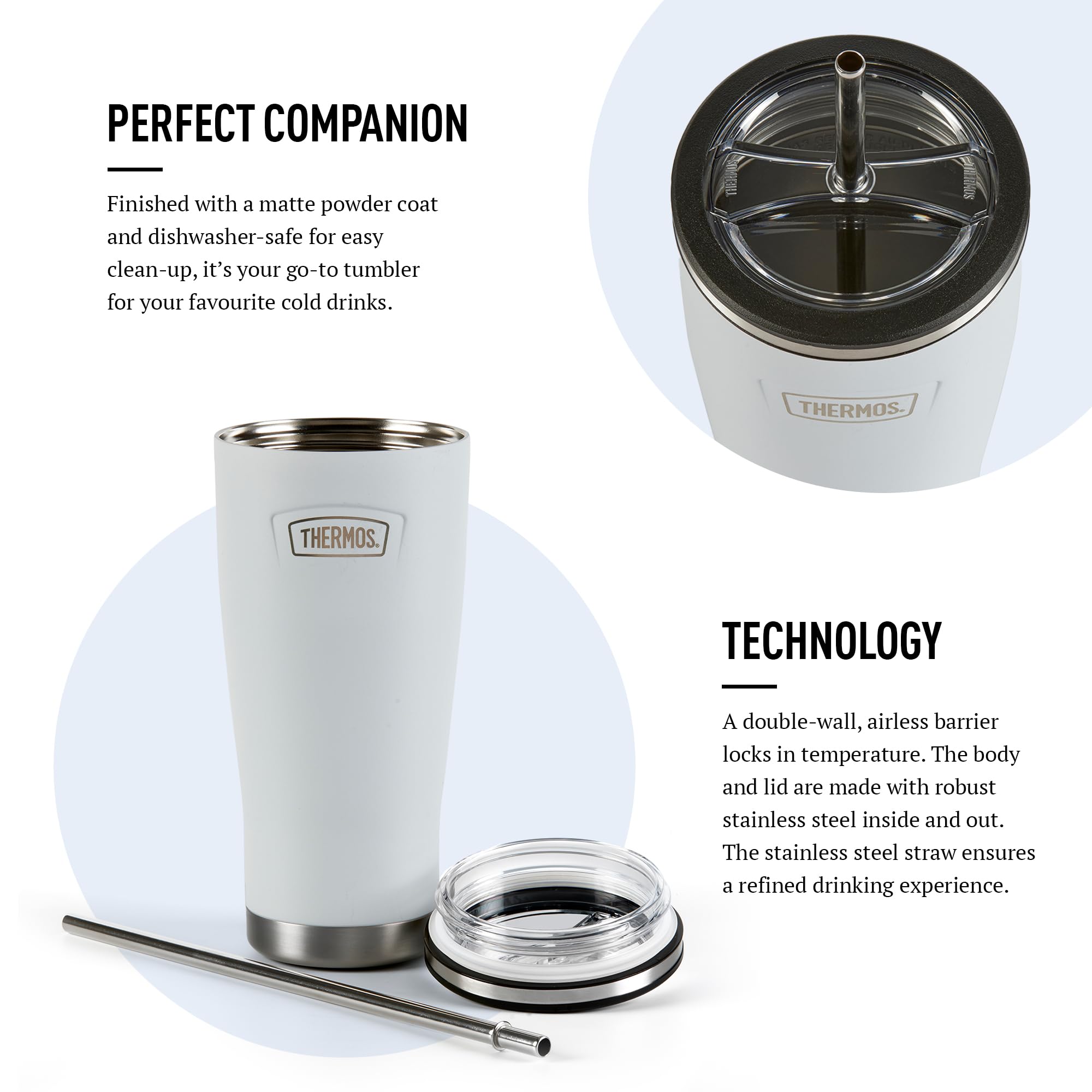 Thermos Trinkflasche aus Edelstahl, Motiv: Harebell Blue Icon (710 ml), BPA-freie Metall-Wasserflasche mit Strohhalm, wiederverwendbare Sportflasche, 22 Stunden Kaltgetränke, spülmaschinenfest | Thermoisolierte Wasserflasche für Erwachsene, Edelstahl, mit