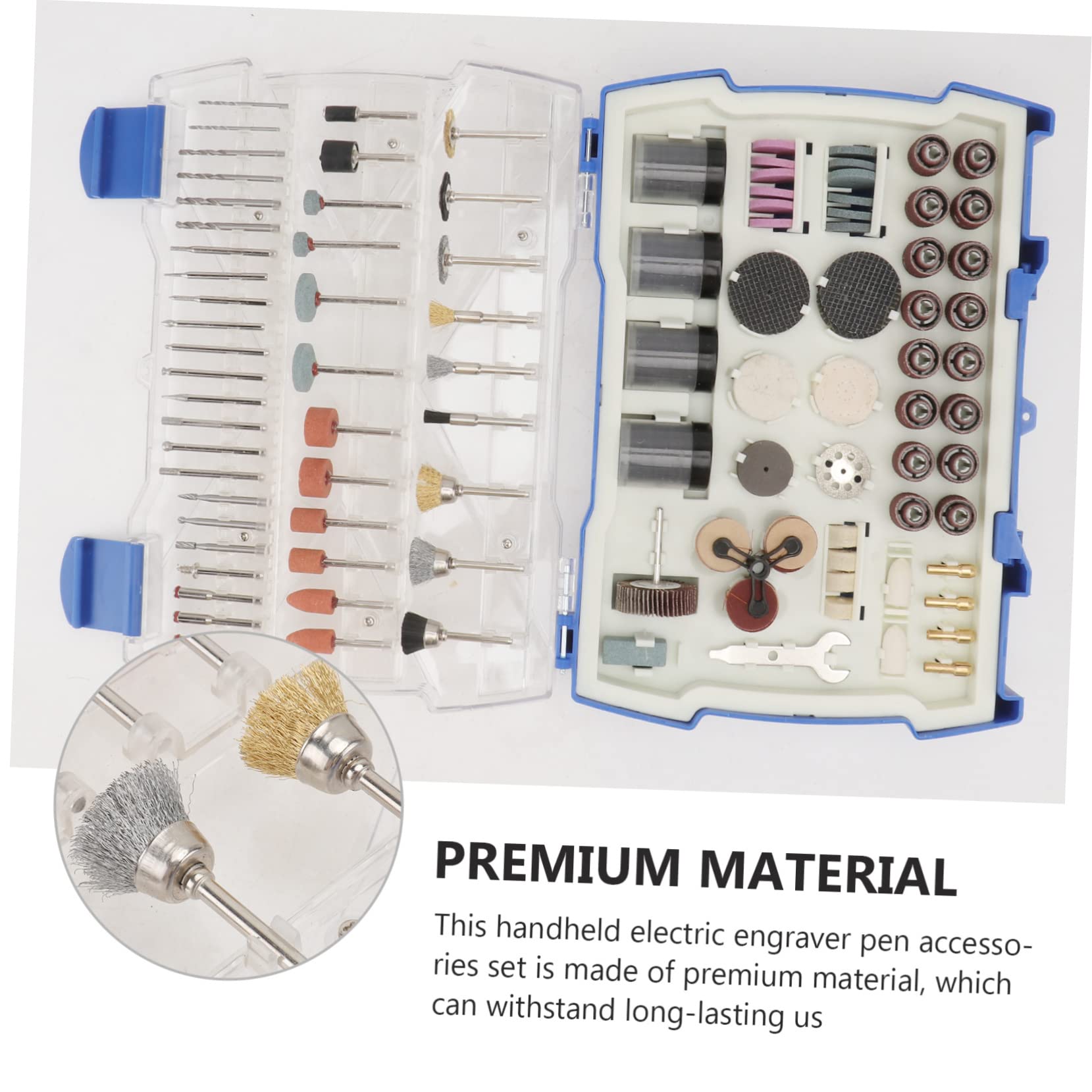 Kit de Accesorios para Herramientas Rotativas de 365 Piezas para Pulido | Juego de Rectificado de Gemas, Acero y Goma, Uso DIY en Madera y Cerámica