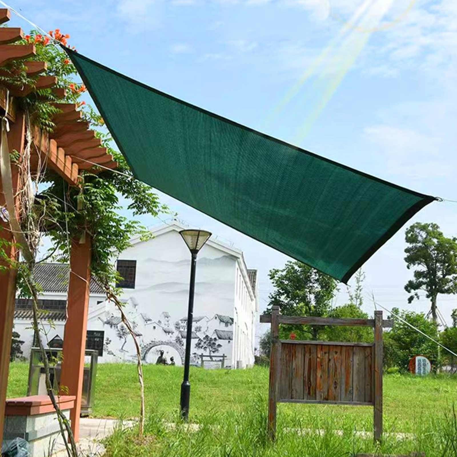 90% blokada UV, zielony klosz, tkanina przeciwsłoneczna do ogrodu, 2 x 4 m do 5 x 8 m, przelotki do pergoli i szklarni, idealna do wzrostu roślin i ochrony na zewnątrz