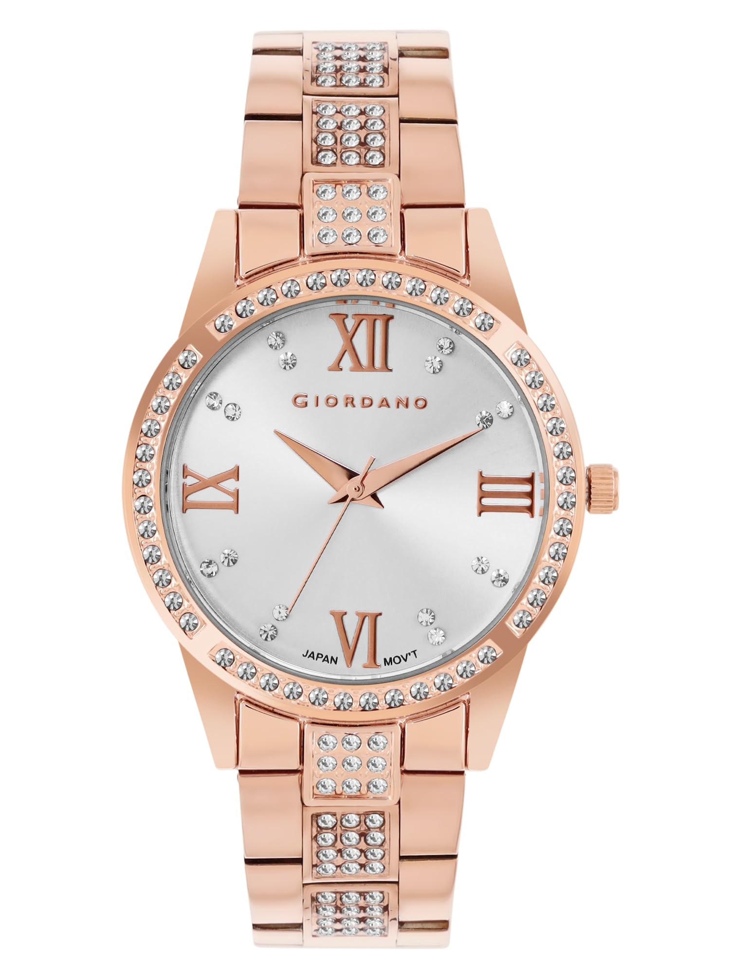 Giordano Analog Stylish Watch for Women Water Resistant Fashion Watch Round Shape with 3 Hand Mechanism Wrist Watch to Compliment Your Look/Ideal Gift for Female - GZ-60066 (B0CHVSB9TR) Amazon Price History, Amazon Price Tracker