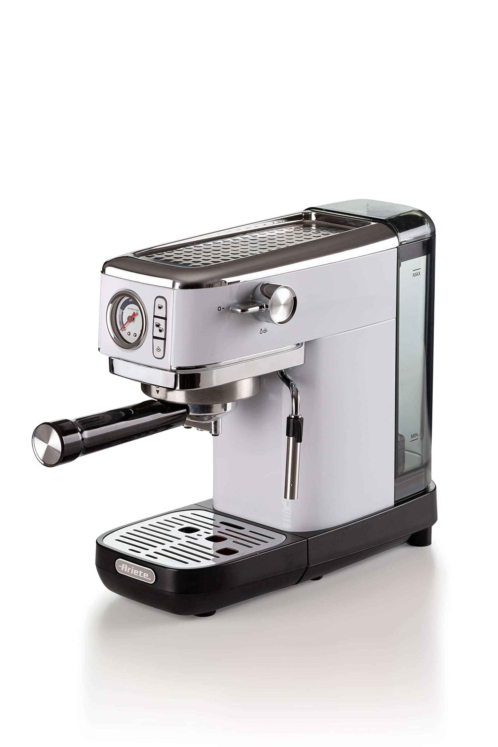Ariete 1313, Macchina da Caffè con Manometro, Macinacaffè Integrato