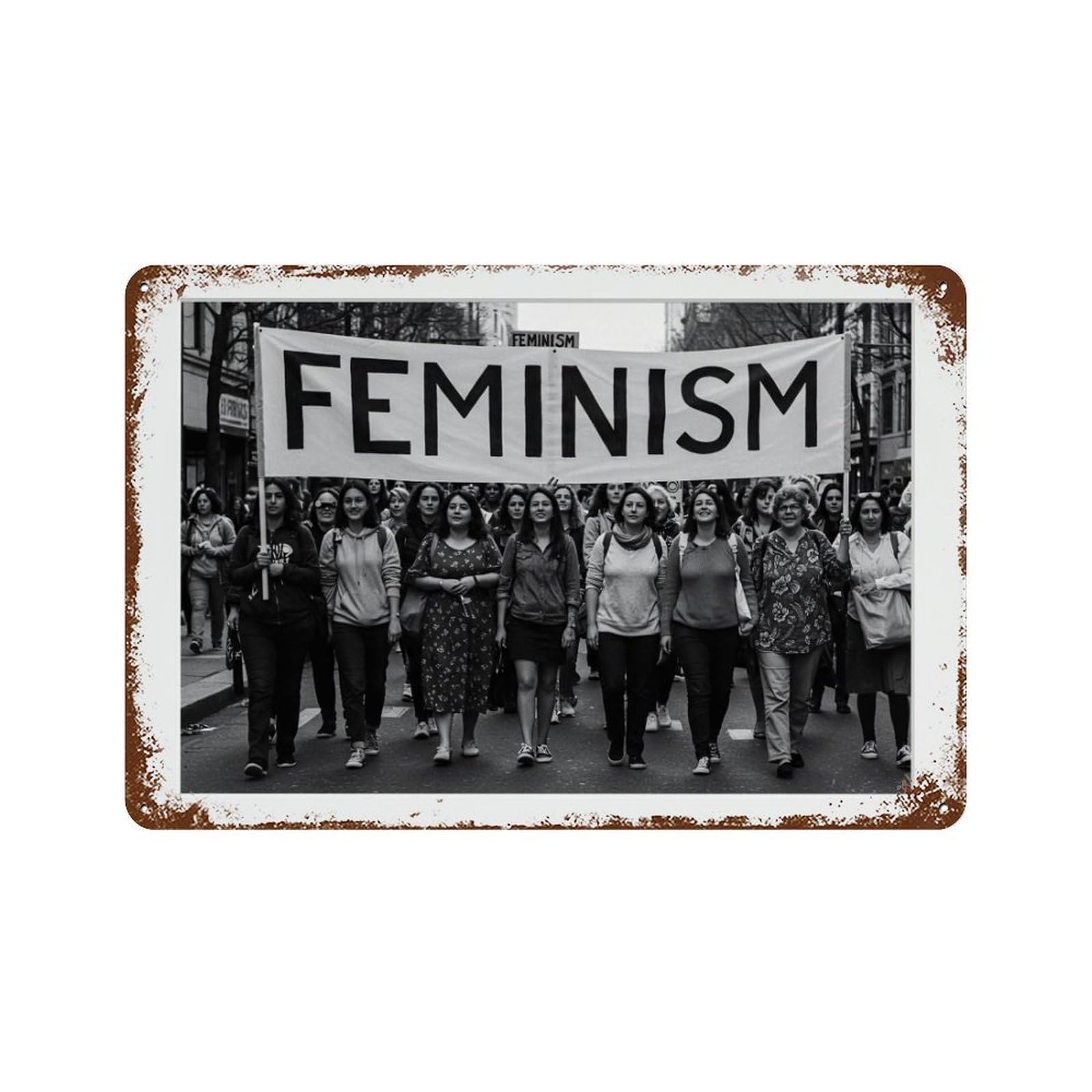 xiaoxiaoshen Feminism, Photography S Wall Decor Art Metal Tin Poster Modern Home Decor Art Home Bar Shop Decorations Vintage Sign 20x30cm
