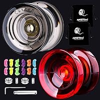 Vista 9 de MAGICYOYO K2 Responsive Yoyos para niños de 8 a 12 años, paquete de yoyo profesional de doble función con función de giro de dedo, yoyo profesional