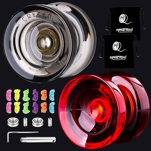 Miniatura 9 de MAGICYOYO K2 Responsive Yoyos para niños de 8 a 12 años, paquete de yoyo profesional de doble función con función de giro de dedo, yoyo profesional