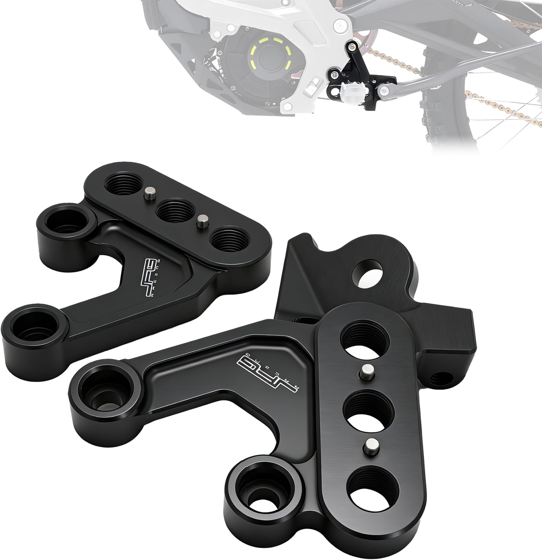 Electric Dirt Bike Foot Peg Brackets for Surron Light Bee X | CNC 6061 aluminum,footpegs pedal mount,for Surron LBX/Surron Light Bee S,for E Ride Pro S SS SR,for X160/X260,black