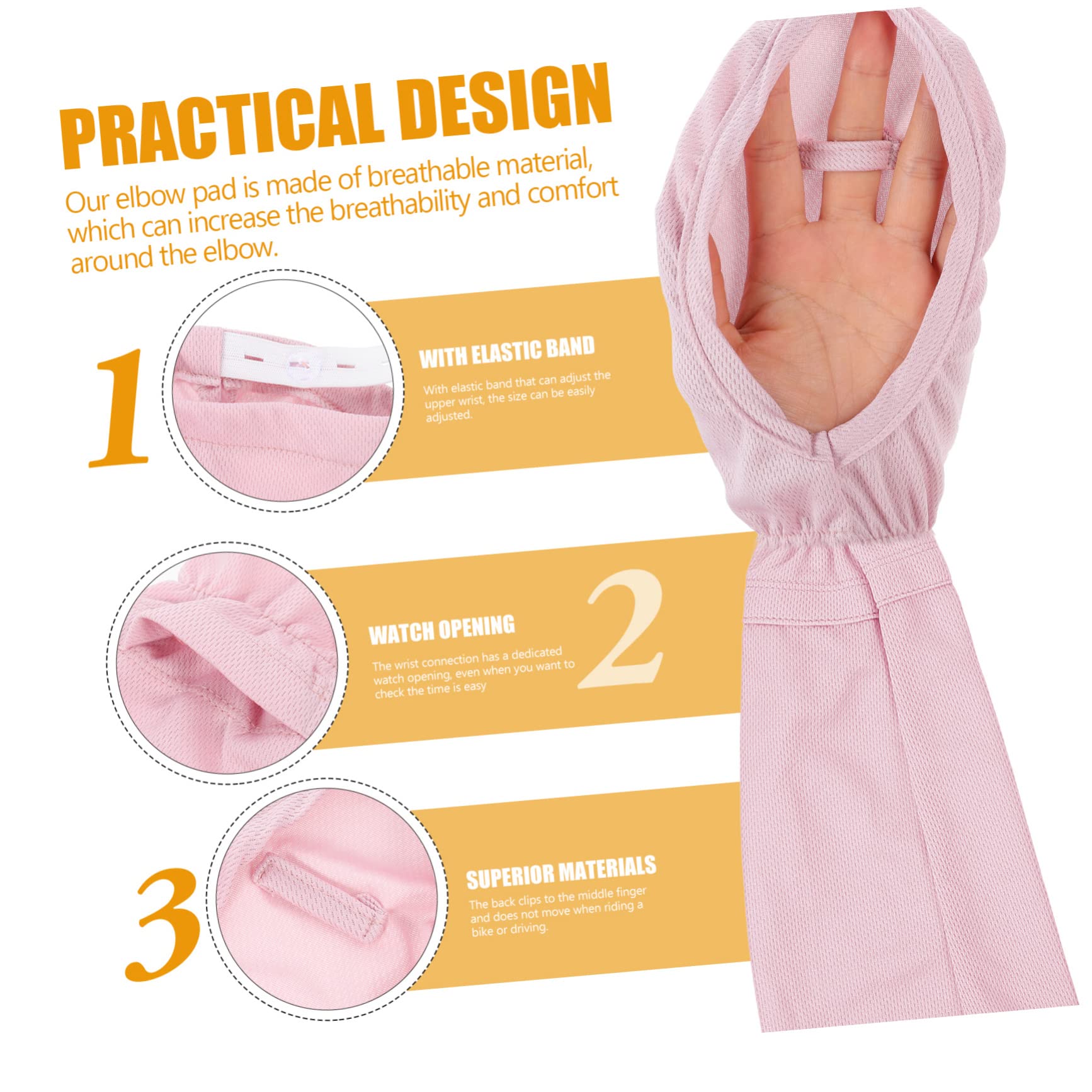 minkissy 2 pares de protectores de brazo para adultos, para correr, ciclismo, calentadores de fútbol, ajustables, para exteriores, para hombre, conducción, rosa, guantes de jardinería, verano, hombres