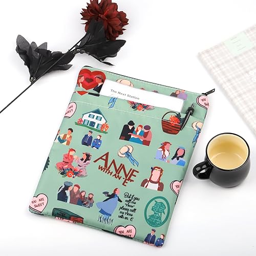 Miniatura 2 de WSNANG Anne Green - Funda de libro inspirada en Anne Shirley, funda para libros, protector de libros, regalo literario para lectores, arte de libros