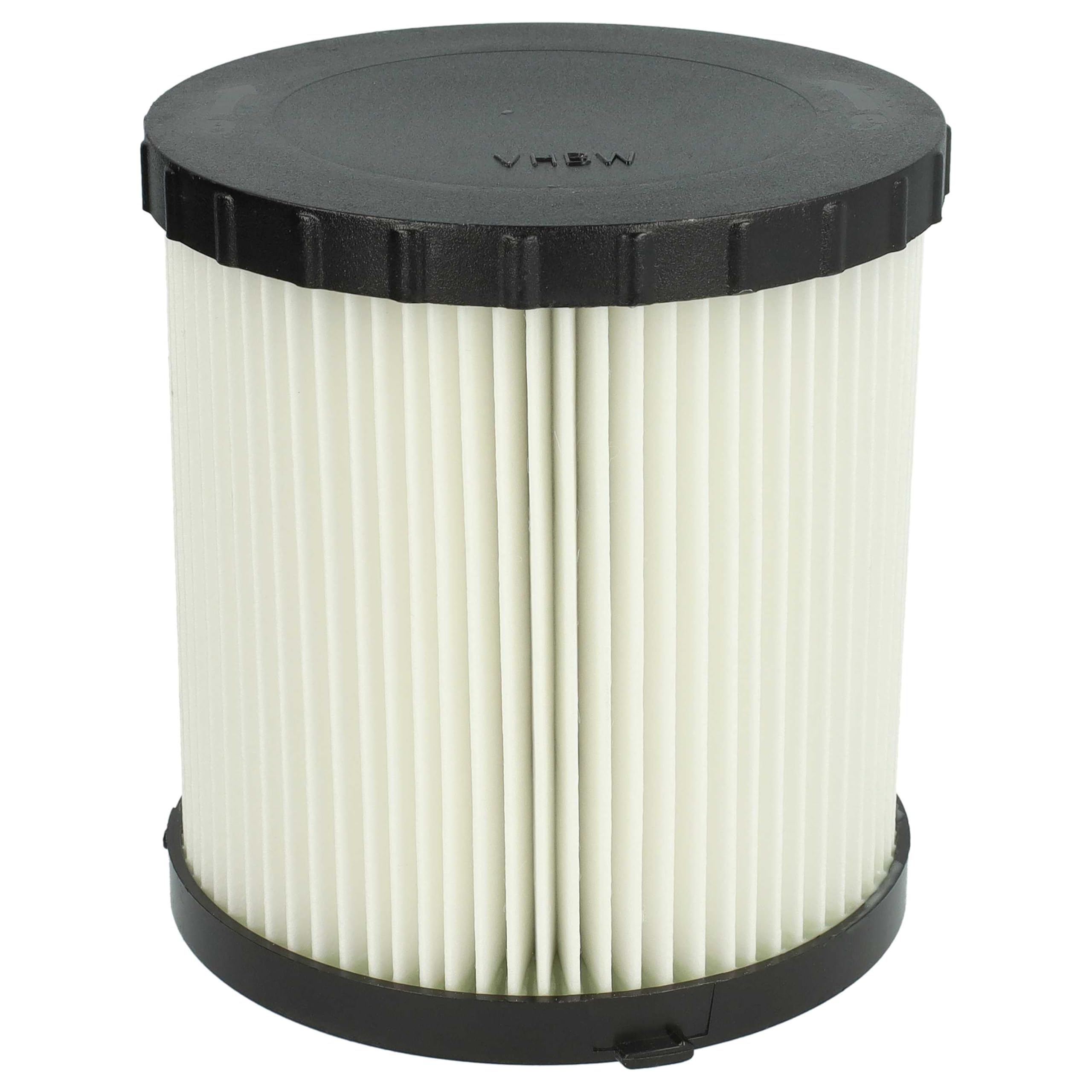 vhbw 8x Faltenfilter Ersatz für Dewalt DCV5801H | DCV5801H-XJ für Staubsauger - Patronenfilter Schwarz Weiß