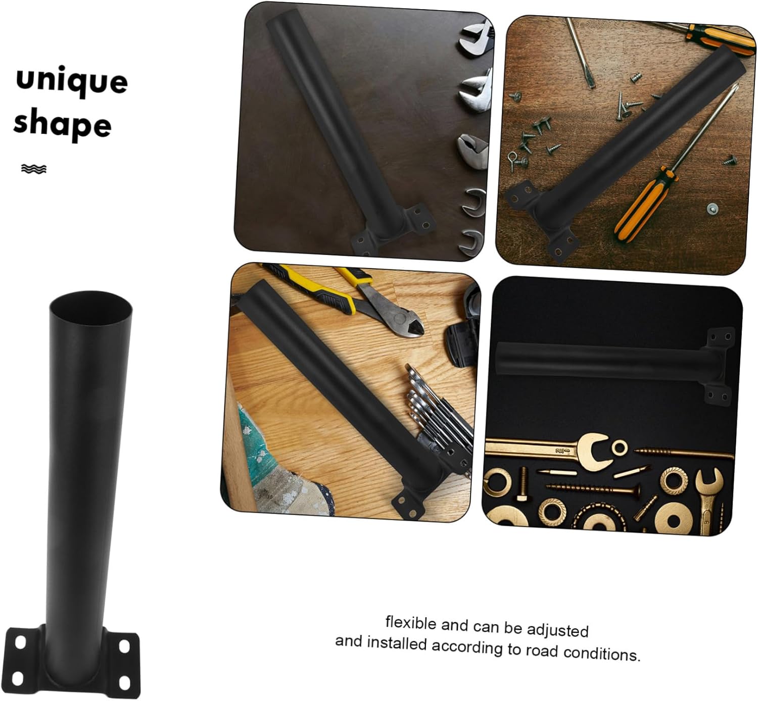 1Set Solar Light Pole Arm Bracket Durable Street Light Fixture Versatile Mounting for Solar Growth Lights Parking Lot Floodlights DIY Flagpoles Outdoor Use