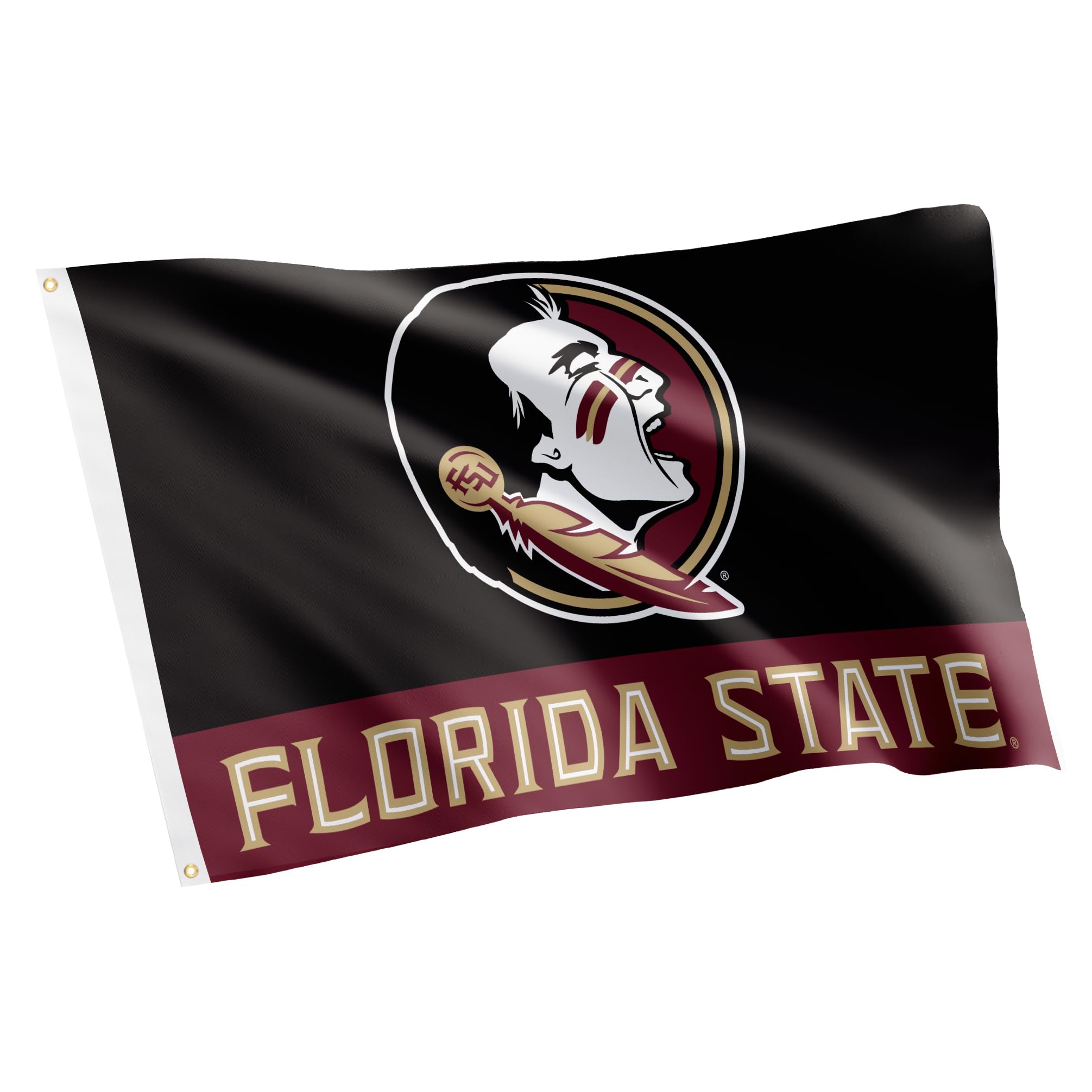 Desert CactusDesert Cactus Florida State University FSU Flag - 3 x 5 Feet Seminoles Banner, Indoor/Outdoor Durable Fabric, 100% Polyester Design (Style S)