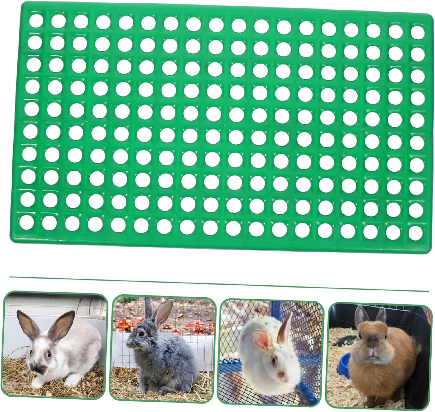 Rabbit Cage Mat Board Feeding Mat for Rabbits Easy to Clean Versatile Bedding Litter Tray Accessory
