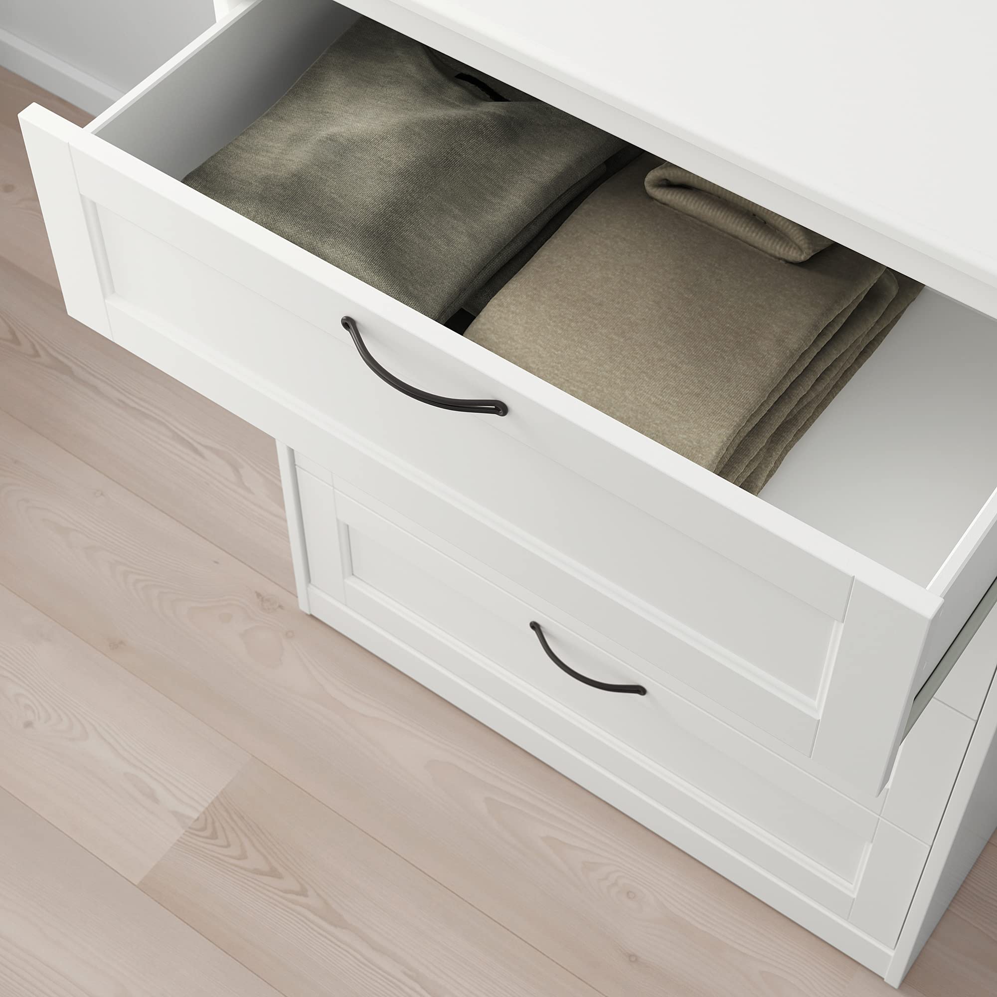 Amazon｜IKEA SONGESAND チェスト 4段 82x104cm ホワイト｜チェスト