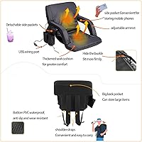 Vista 7 de Easy Carry Heated Foldable Chair with 3 Heat Setting Small Outdoor Seat Easy to Use for Camping Sports Event