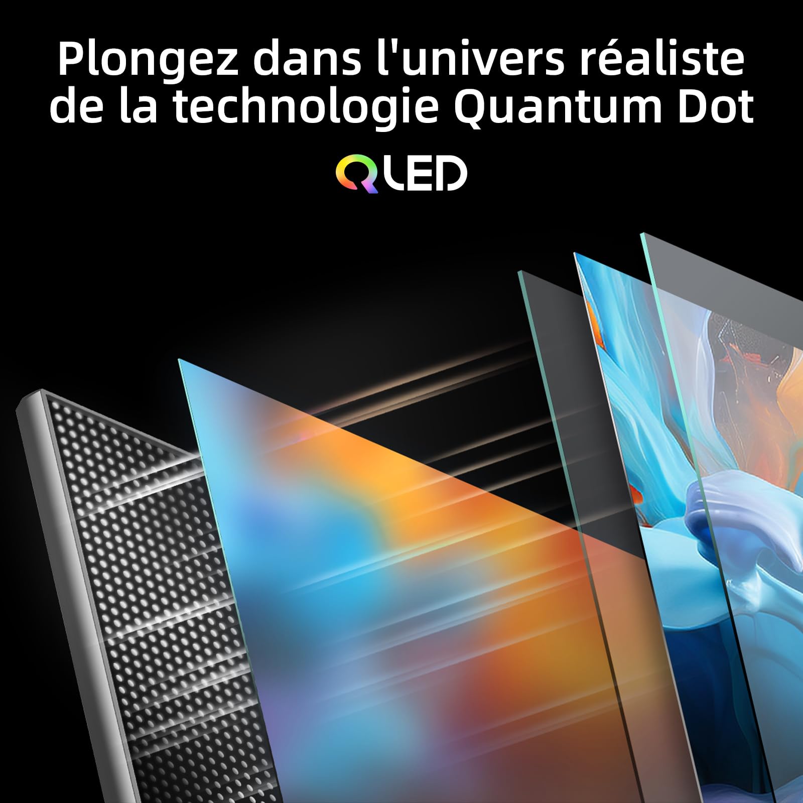 CHIQ Smart TV Téléviseur QLED 32QA10 32 Pouces | Full HD HDR10 | Dolby Audio et DBX-TV | Design métallique sans Cadre | Chromecast intégr Nouveau modèle | Son Dolby Audio, Support HDR10, Chromecast Intégré, Édition 2026