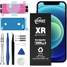 Replacement for iPhone XR Battery,5000mAh High Capacity Battery for iPhone XR Model A1984 A2105 A2106 A2107 A2108 with Replacement Tool Kits