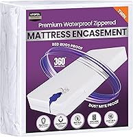 Vista 9 de Utopia Bedding Funda de colchón impermeable de alta calidad, protector de colchón individual con cremallera, 6 pulgadas de profundidad, a prueba