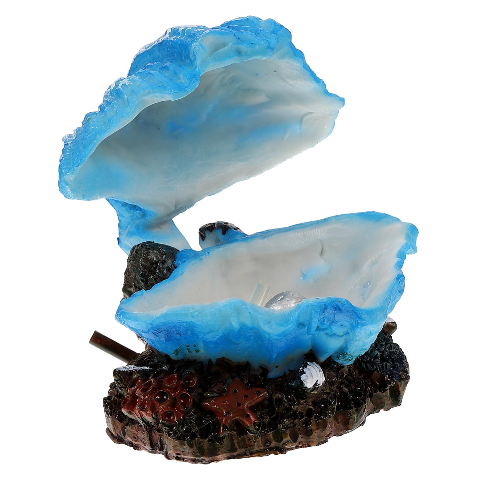 Yardwe 4stücke Bubble Maker Deko Für Aquarien Künstliche Resin Dekoration Mit Lebensechter Form Für Fischbecken Und Blau